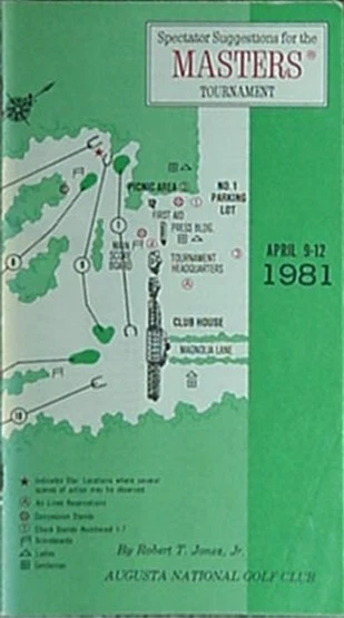 1981 MASTER SPECTATOR GUIDE (TOM WATSON) - Imagem 1 de 1