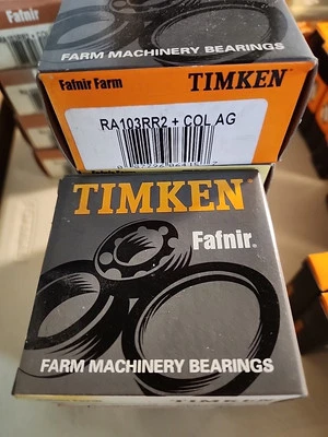NEW Fafnir Farm Timken Farm Bearings RA103RR2 + Col