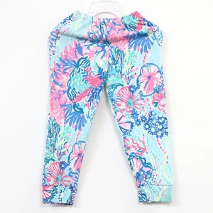 Lilly Pulitzer Kids Girls Pants Floral Print Cotton Pull-On XS 2-3 Years 281219 - Picture 1 of 4