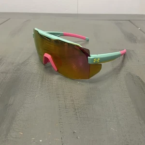 Under Armour UA SQUAD Sunglasses Unisex Turquoise Pink - Picture 1 of 6