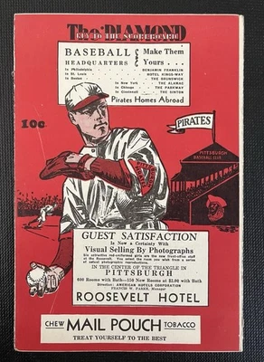 1933 PITTSBURGH PIRATES V BROOKLYN DODGERS SCORECARD   RARE!!! - Image 1 of 4