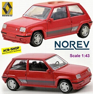 Renault Supercinq GT Turbo Ph Ii - R5 GT Turbo Rot Red 1:43 Norev 510539 - Picture 1 of 2