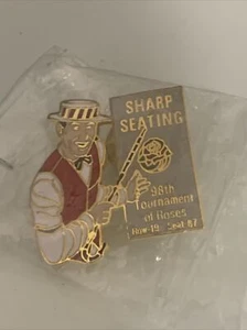100. Rosenturnier SCHARFE SITZPLÄTZE Anstecknadel Rosenschale RAR - Bild 1 von 2