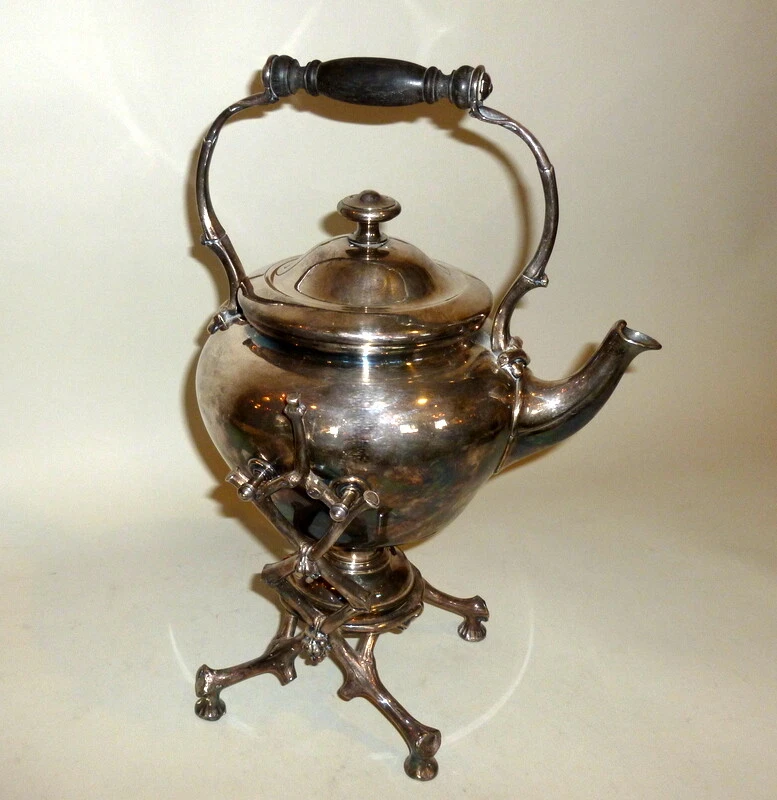 Antigua tetera CHRISTOFLE FRANCIA plateada inclinable uva y vid hotel FRANKFURT Foto 1 de 4