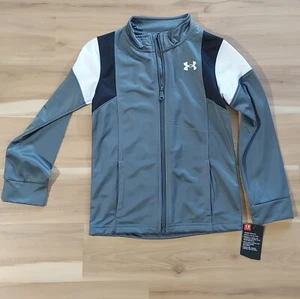 Under Armour Jacket Youth Gray Black White - Picture 1 of 2