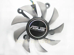 ASUS FD8015U12S AMD Grafikkarte Lüfter Ersatz 4 x 43mm 4Pin 12V 0,5A 75mm - Bild 1 von 5
