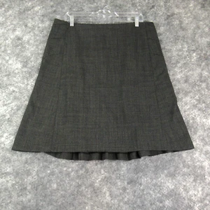 The Limited Skirt Womens 12 Gray A Line Knee Length Rear Zip Lined Wool Blend - Picture 1 of 15