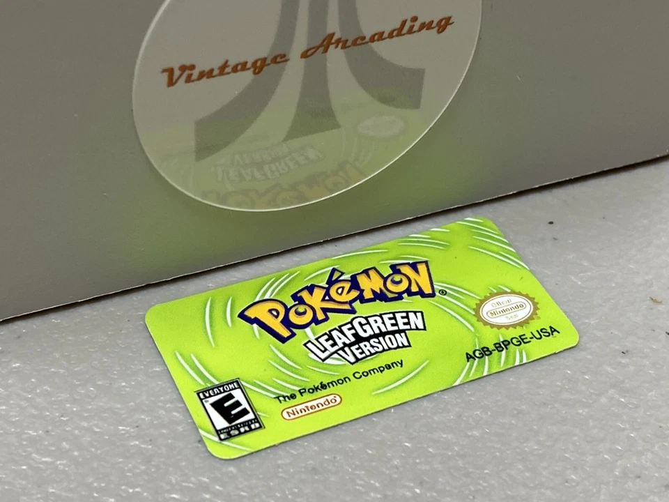 Pokemon Leaf Green Version (Nintendo Gameboy Advance) Replacement Label - Image 1 of 1