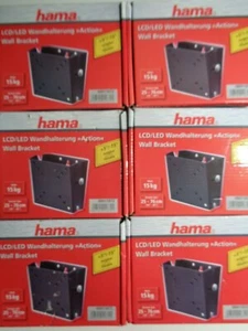 6 STÜCK LCD/LED WANDHALTERUNG >>ACTION<< VON HAMA - ART. 00011872 !!NEUWARE!! - Bild 1 von 4
