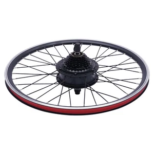 24in Electric Bicycle Front/Rear Wheel Kit 36V 500W Conversion E Bike Motor Hub - Picture 1 of 36