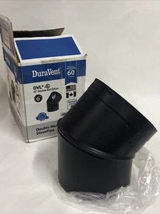 DuraVent 6DVL-E45 Tubo stufa doppia parete 6 pollici Gomito doppia parete diametro 45° - Foto 1 di 5