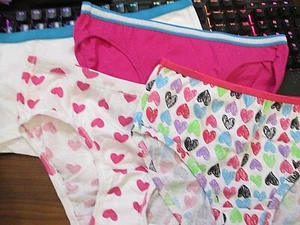New Hanes,FruitLoom Etc Size 10/L Girls' Bikini Briefs 4 Pk Your Choice of Group - Picture 1 of 157