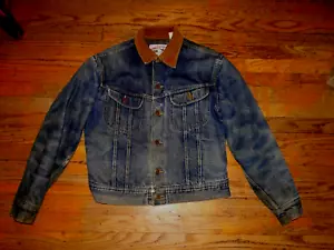 Vintage 60's Lee Storm Rider USA Denim Blanket Lined Jacket Sz 40 - Picture 1 of 7