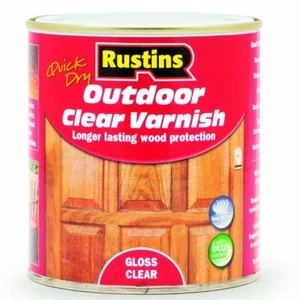500ml Rustins Quick Dry Outdoor Klarlack - Glanz Klar - Bild 1 von 1