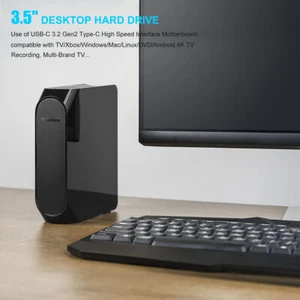 Externe Festplatte 8/14/16/18TB USB 3.2 Gen 2 für PC Mac Desktop Speicherplatte - Bild 1 von 22