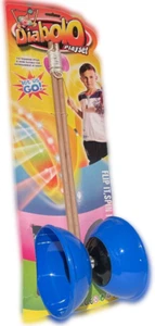 Deluxe JUGGLING DIABOLO Juggle YoYo Chinese Toy Wood Sticks Devil Top Toss Air - Picture 1 of 7