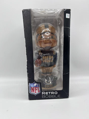 Indianapolis Colts Retro Bobblehead NFL Silver Forever Collectibles RARE Cover