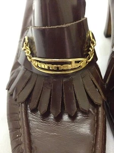 WANNABE Patricia Cox Signature Vintage braune Leder Halbschuhe Kiltie Heels - Bild 1 von 12