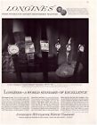 Print Ad Longines Watch 1963 Full Page Large Magazine 10.5'x13.5'