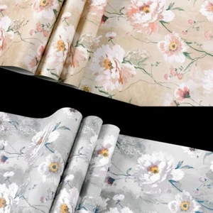10m*53cm Retro American Country Pastoral Wallpaper Bedroom Livingroom No Sticker - Picture 1 of 9