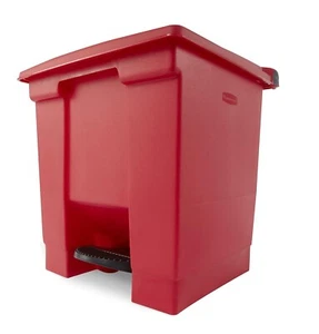 Rubbermaid Commercial Fg614300red 8 Gal Rectangular Trash Can, Red, 16 1/4 In - Picture 1 of 3