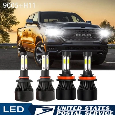 Kit combinado de bombillas LED altas/bajas para Dodge RAM 1500 2500 3500 2009-2020 Foto 1 de 4
