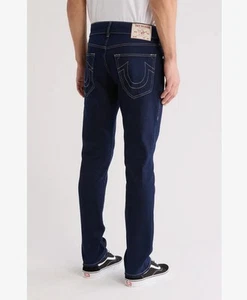 Pantalones de mezclilla True Religion Rocco ajustados relajados nuevos con etiquetas (W 33 X L 32) en 2S azul enjuague corporal - Imagen 1 de 18