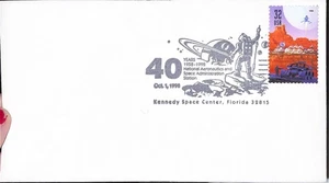 1998 Ntl. Aeronautics & Space Admin. Sta. Kennedy Space Ctr. FL 2 Space Cover - Picture 1 of 2