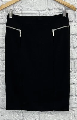 MICHAEL MICHAEL KORS ЖЕНЩИН ЧЕРНЫЙ КАРАНДАШ ЮБКА РАЗМЕР 2 - Изображение 1 из 4