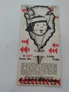 Vintage St Joseph's Indian School A Gift - Silver Arrow Head Necklace - Picture 1 of 5