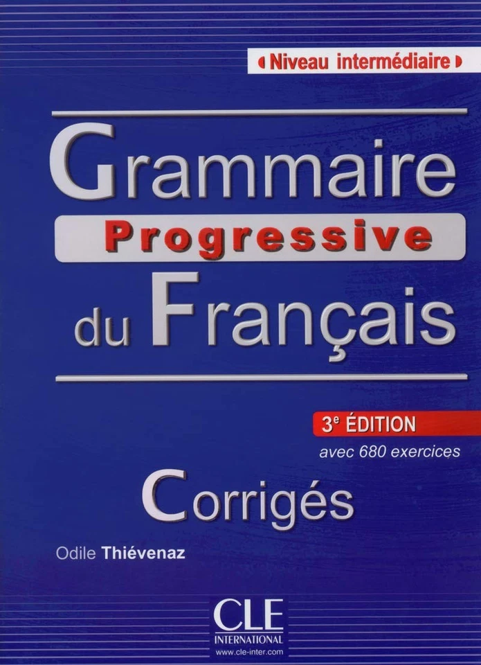 Grammaire Progressive Du Francais - Nouvelle Edition: Corriges Intermediaire... Foto 1 de 1