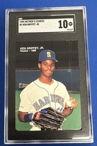 1989 Mother's Cookies #2 Ken Griffey Jr. SGC 10 GEM MINT "THE KID" - Picture 1 of 2