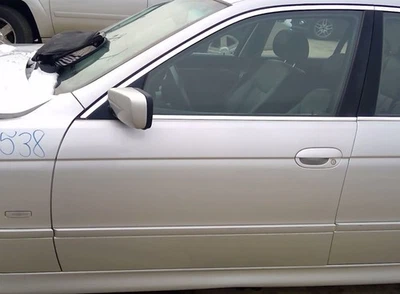 1998 99 00 01 2002 03 525I Front Driver Left LH Door Assembly in A10 Silver Foto 1 de 4