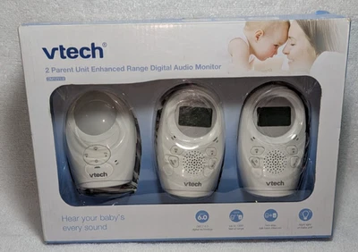 VTech Two Parent Unit Baby Monitor Three Piece Set New Open Box 完整 — 第 1/4 张图片