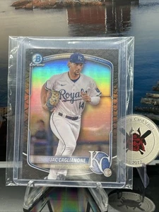 Refractor reptiliano Bowman Chrome Jac Caglianone 2025 BCP-103 Kansas City Royals - Imagen 1 de 1