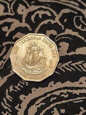 1 X EAST CARIBBEAN STATES 1989 ONE DOLLAR COIN THE GOLDEN HIND - CIRCULATED**
