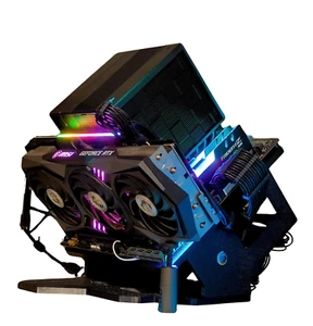 Boîtier ATX personnalisé unique, étui pour ordinateur, étui ouvert, étui d'impression 3D, étui PC cool - Photo 1/6