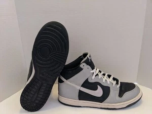 Nike Dunk High 3M Reflective US Mens Size 10.5 630383-001 2002 Black & Silver - Picture 1 of 11