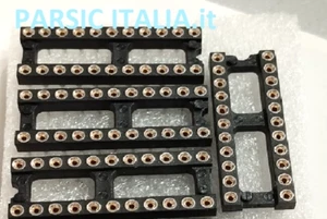 ZOCCOLO TORNITO IC SOCKET DIL 22 (11+11PIN ) P= 2,54mm TIPO STRETTO (= 12 PEZZI) - Imagen 1 de 6