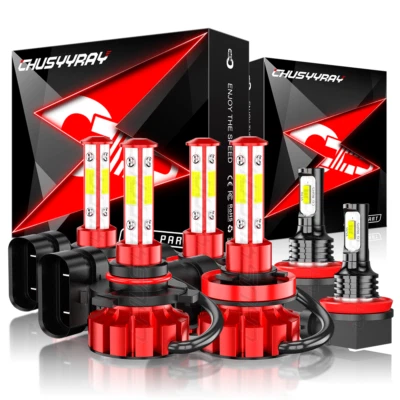 Combo faros LED + luces antiniebla kit 6500K para Toyota Venza 2009-2016 Foto 1 de 4