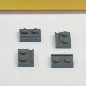 25x - Lego dark bluish gray plate, modified 1 x 2 with door rail (32028) - Picture 1 of 1