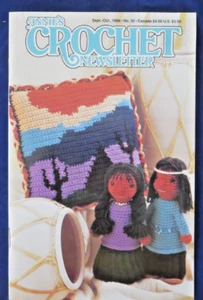 Annie's Crochet Boletín Patrón Crochet Folleto Sept-Oct No. 35 Vintage 1988 - Imagen 1 de 15
