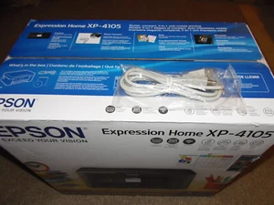 New Epson Expression Home XP-4105 Wireless All-in-One Inkjet Printer w Inks +USB - Picture 1 of 1