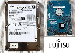 Fujitsu 80GB 2.5 inch SATA Hard Disk Drive HDD MHV2080BH - Picture 1 of 1