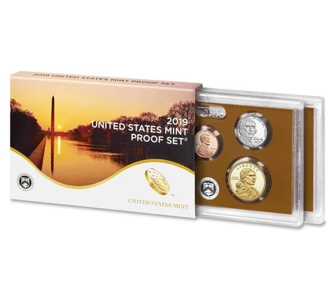 2019 S United States Mint Proof Set - 10 Pcs Box & COA Cover
