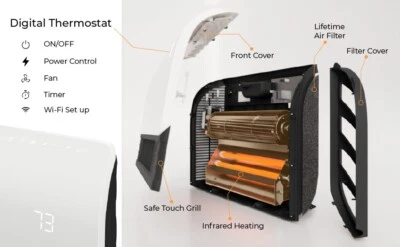 Heat Storm Sedona 1500w Indoor Smart Wifi Heater  - Image 1 of 4