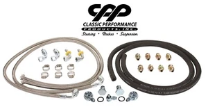 STEERING HOSE KIT WITH BANJO FITTINGS BRAIDED STAINLESS HYDROBOOST POWER BRAKE - Picture 1 of 6