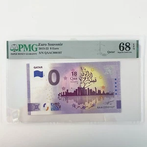 Billete de banco PMG 68 magnífico gema sin circular - 0 euros recuerdo Qatar QAAC000107 sin circular - Imagen 1 de 3