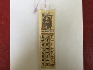 Bookmark Beauriful Pharaonic Authentic Egyptian Papyrus Learn Hieroglyphics C38 - Picture 1 of 3