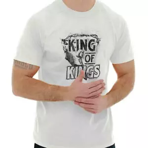 Christian Religious Lord Jesus King of Kings Womens or Mens Crewneck T Shirt Tee - Picture 1 of 8